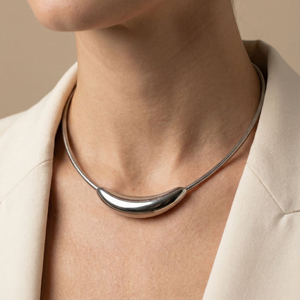 Coshe.gr -%wc_product_cat% Κολιέ Ασημένιο Infinity Grace Silver - Image 2