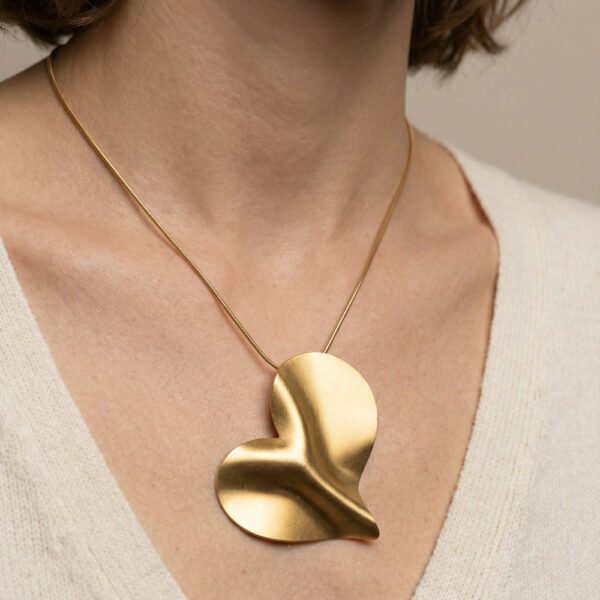 Alternative view of Κολιέ Χρυσό Heart of Gold