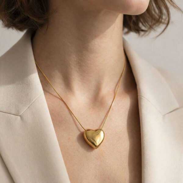 Alternative view of Κολιε Χρυσό Serene Heart Gold