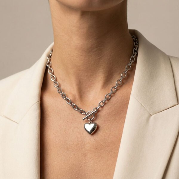 Alternative view of Κολιέ Ασημένιο Be Love S