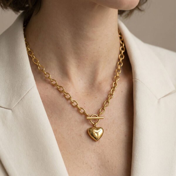 Alternative view of Κολιέ Χρυσό Be Love G