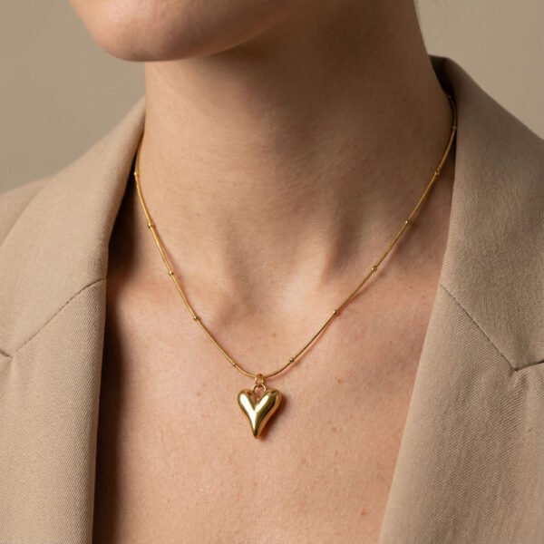 Coshe.gr -%wc_product_cat% Alternative view of Κολιέ Χρυσό Radiant Love