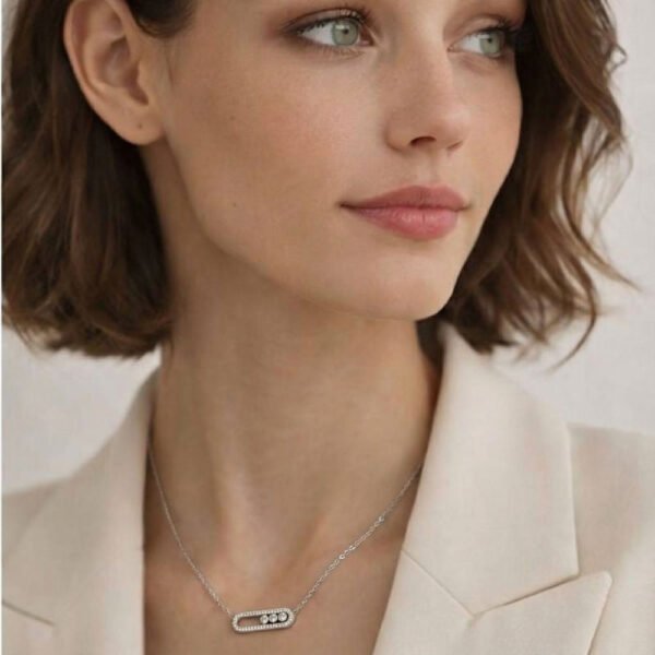 Alternative view of Κολιέ Ασημένιο Aria