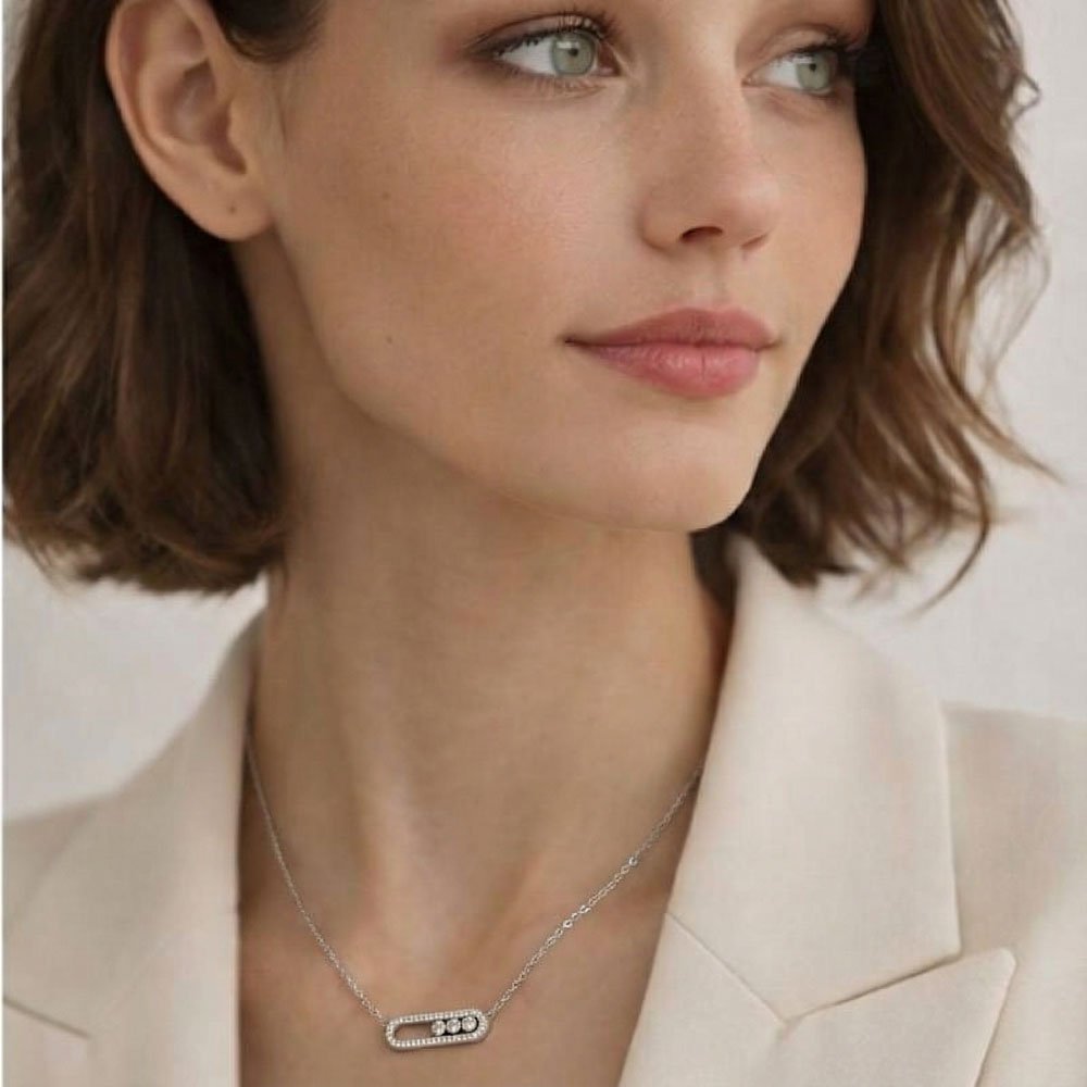 Coshe.gr -%wc_product_cat% Κολιέ Ασημένιο Aria - Image 2