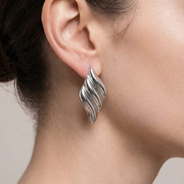 Alternative view of Σκουλαρίκια Ασημένια Lolaos